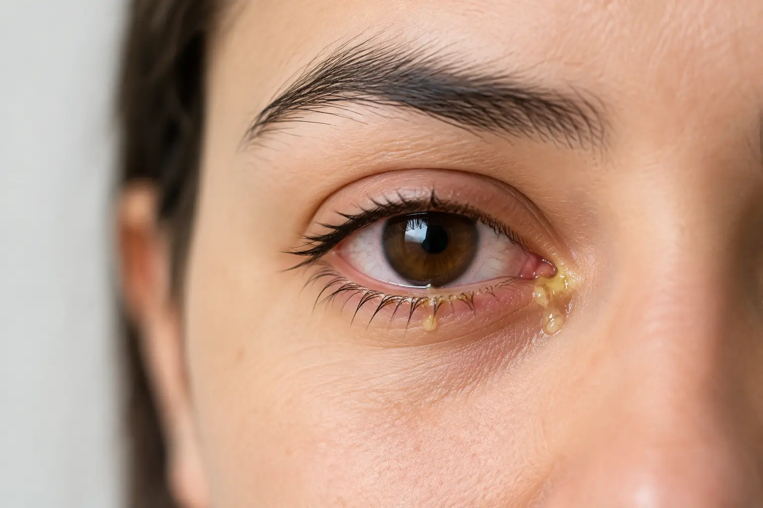 Remela nos olhos: O que a cor da secreção indica